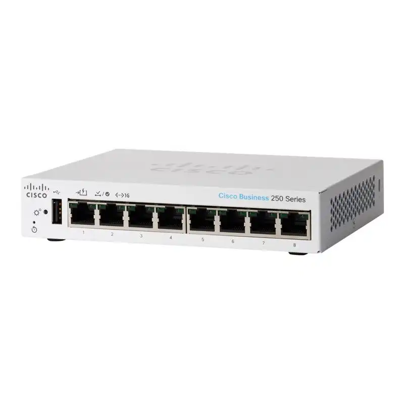 Cisco Business 250 Series CBS250-8T-D - Commutateur - C3 - intelligent - 8 x 10 - 100 - 1000 - de bu... (CBS250-8T-D-EU)_1